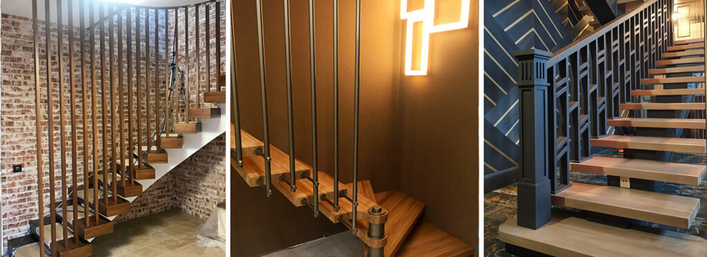 Дизайн лестниц в стиле лофт, хай-тек